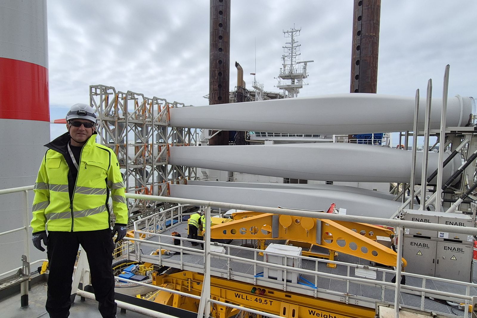 On board an installation vessel